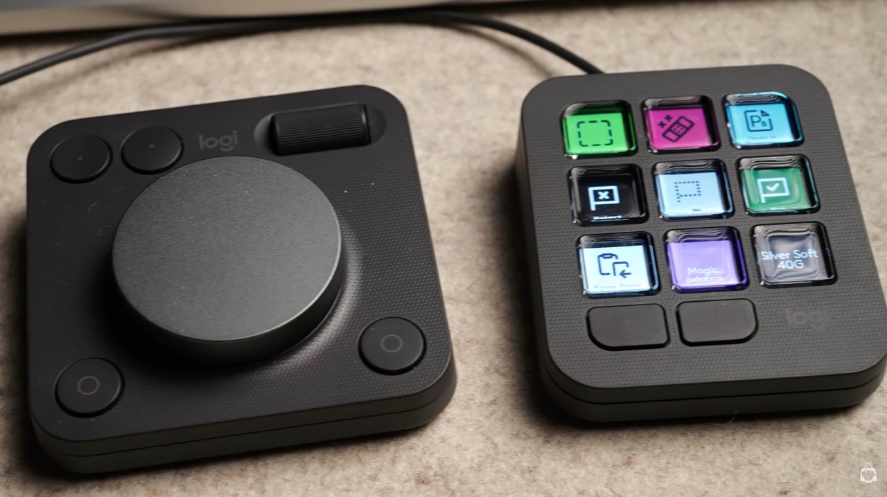 Logitech MX Creative Console keypad and dial pad setup