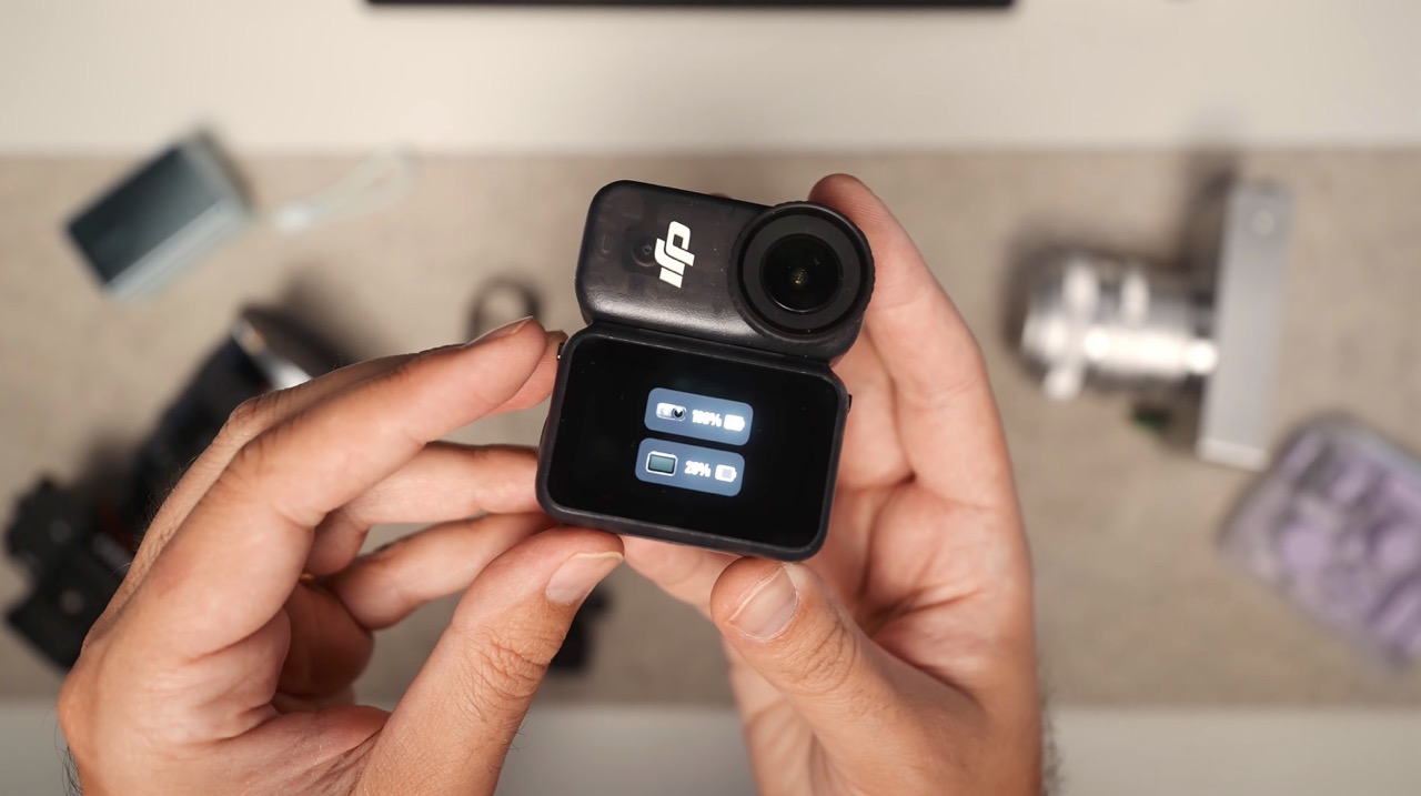 DJI Osmo Nano camera unit and screen unit separated